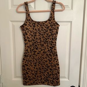 cheetah mini dress
